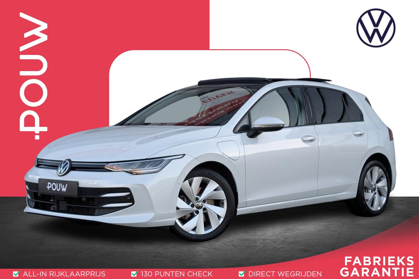 Volkswagen Golf - 1.5 eHybrid 204pk Life Edition | SoH 100% | Trekhaak | Panoramadak - AutoWereld.nl