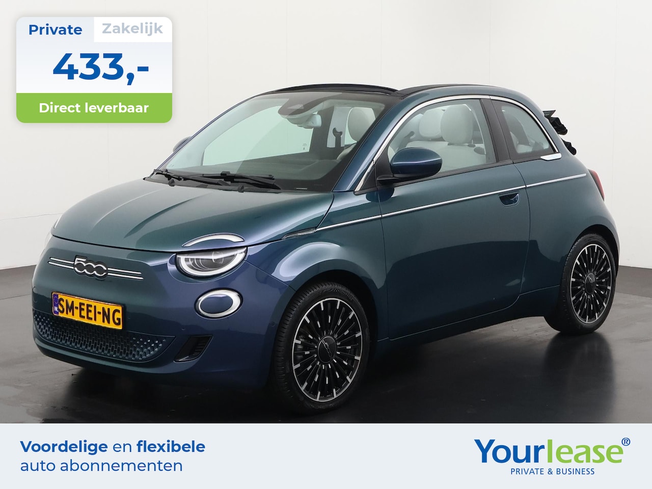 Fiat 500 C - La Prima 42 kWh | All-in 433,- Private Lease | Direct uit voorraad - AutoWereld.nl
