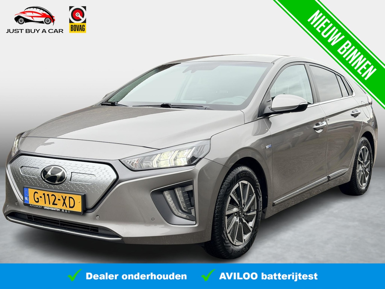 Hyundai IONIQ - Premium EV 38 kWh SoH 94,1% / Warmtepomp / Plus-Pakket / Adaptive Cruise / Stoelverwarming - AutoWereld.nl