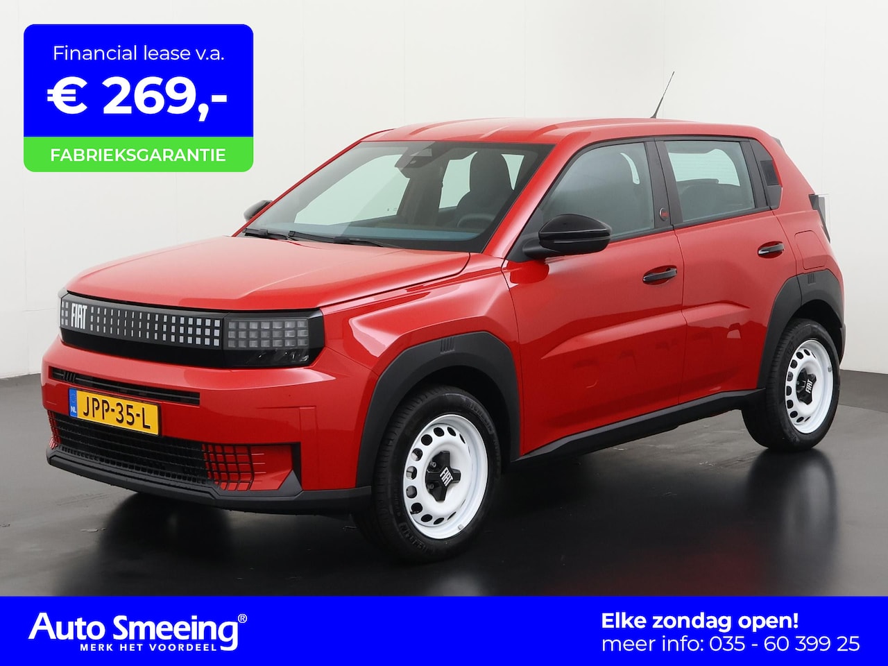 Fiat Grande Panda - RED 11kW 44kWh | Apple Carplay | Parkeersensor | LED | Zondag Open! - AutoWereld.nl