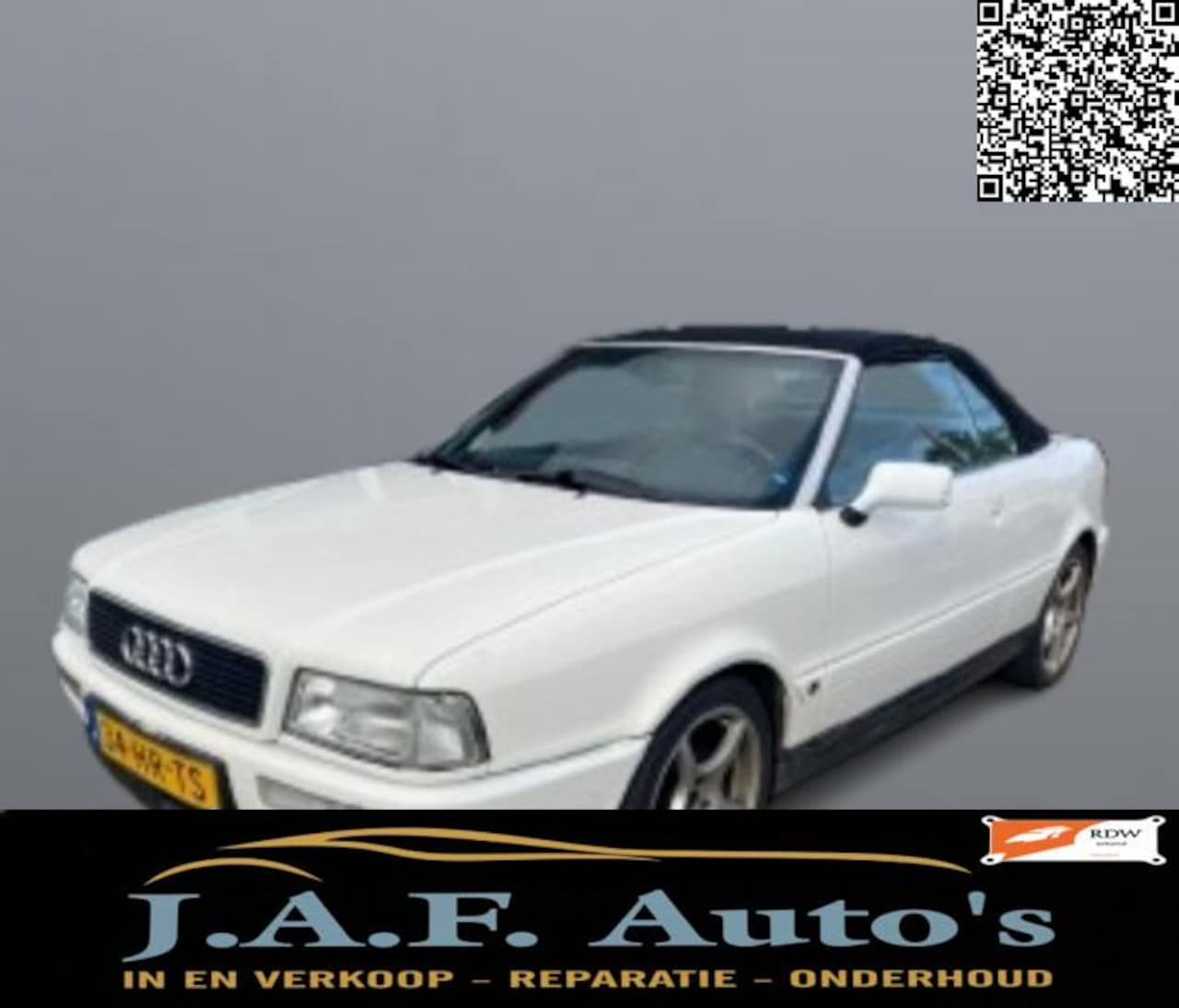 Audi Cabriolet - 2.3 cabrio 1993 rijdt heel fijn automaat! - AutoWereld.nl