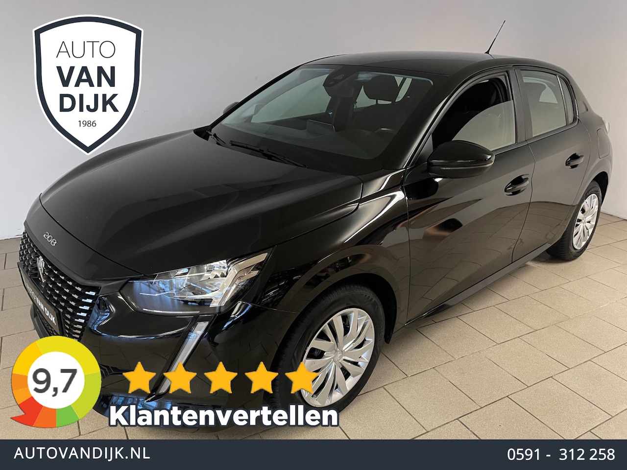 Peugeot 208 - 1.2 PureTech Active AIRCO NAVI CRUISE APPLE CARPLAY BLUETOOTH MULTI STUUR PDC ZEER NETTE A - AutoWereld.nl