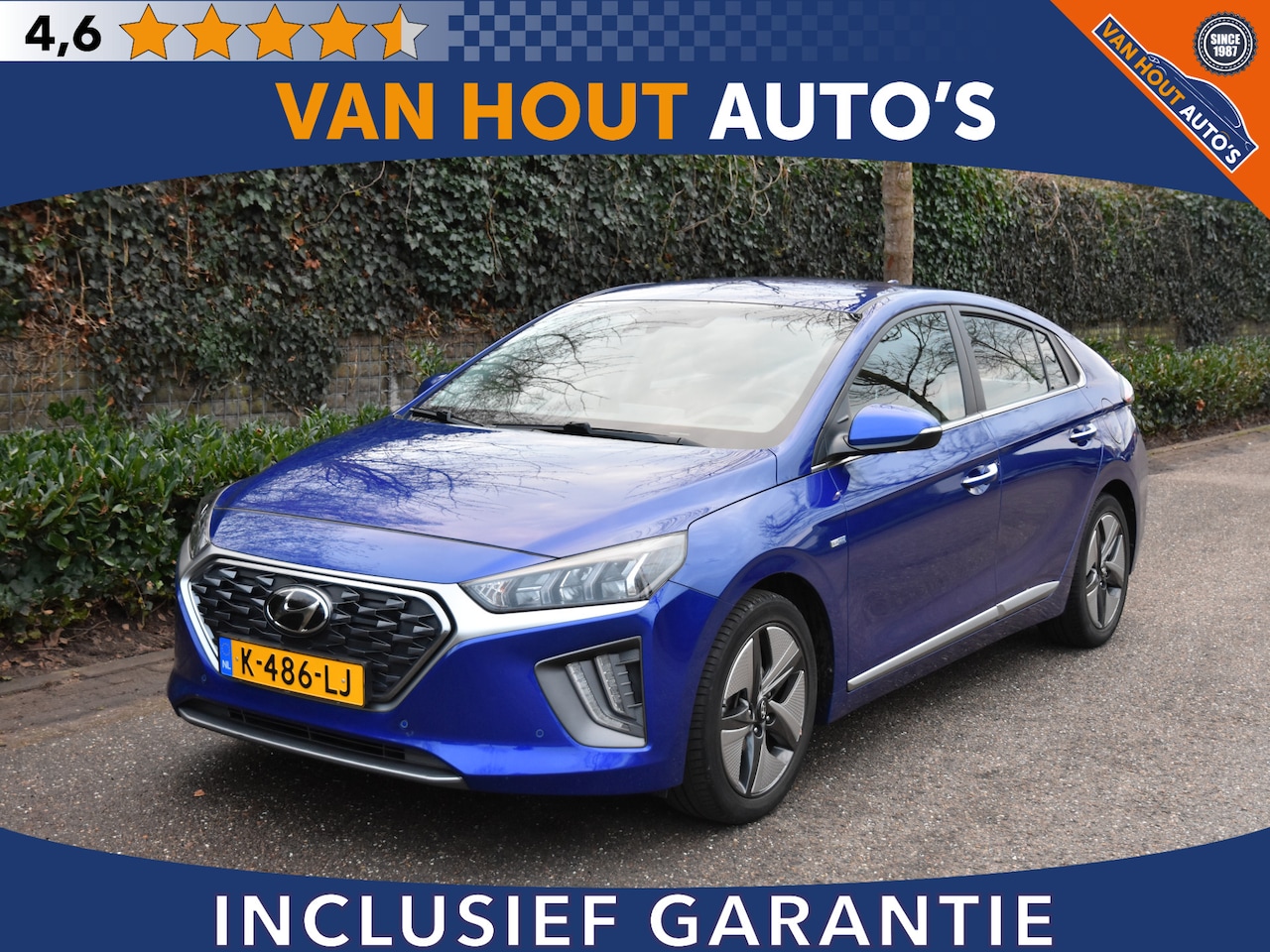 Hyundai IONIQ - 1.6 GDi Premium - Plus | HYBRIDE | LEDER | STOELVERW V+A | CARPLAY - AutoWereld.nl