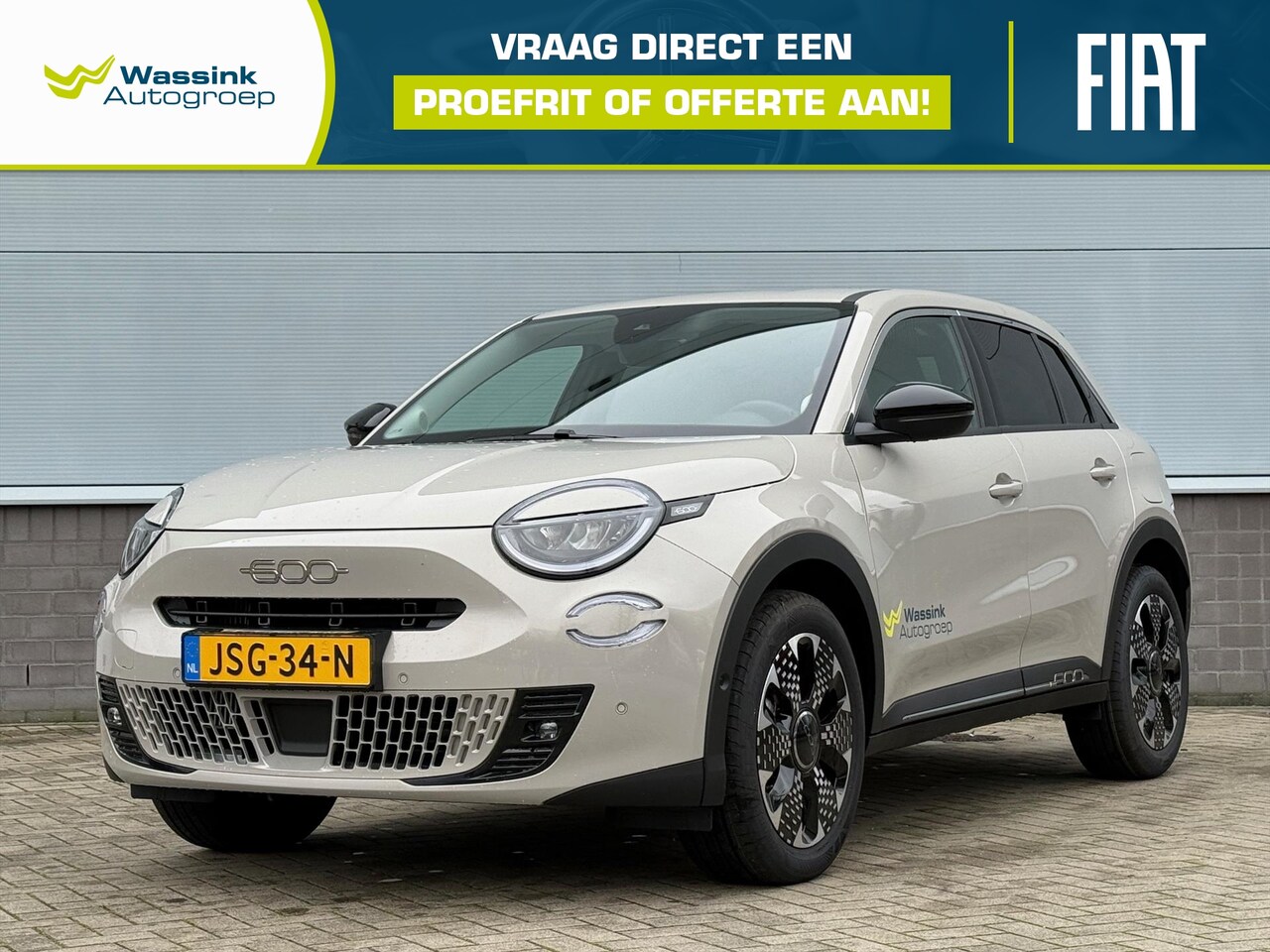 Fiat 600 - 1.2 Hybrid Turbo Charged 136pk Automaat La Prima | Climate Control | Parkeersensoren | Cam - AutoWereld.nl