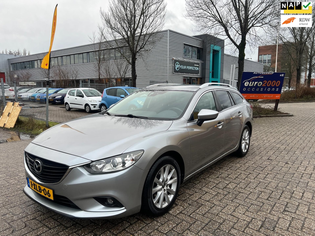 Mazda 6 Sportbreak - 2.2D Skylease - AIRCO - TREKHAAK - NETJES ! - AutoWereld.nl