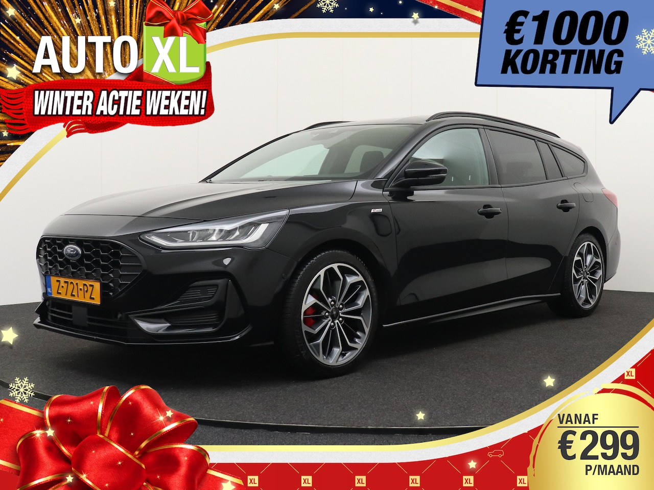 Ford Focus Wagon - 1.0 155 PK Hybrid ST Line X Trekhaak B&O Carplay - AutoWereld.nl