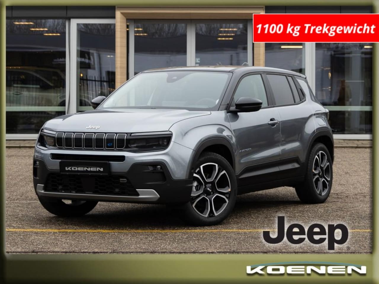 Jeep Avenger - SUMMIT 156pk 1100 kg trekgewicht !!! LEER / NAVI - AutoWereld.nl