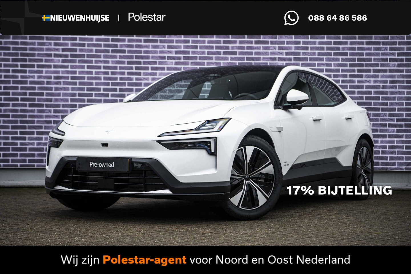 Polestar 4 - Long Range Dual motor 100 kWh | Pilot | Plus | Adaptieve Cruise Control |  Stuurverwarming - AutoWereld.nl