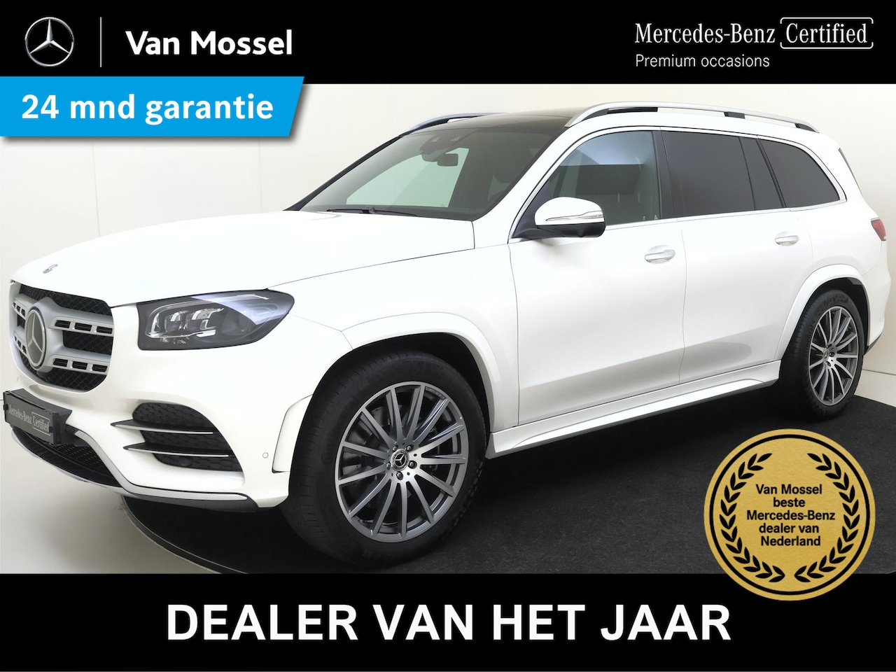 Mercedes-Benz GLS - 400 d 4MATIC Premium Plus Grijs kenteken /Panoramadak / Trekhaak /Burmester/ HUD /Rijassis - AutoWereld.nl