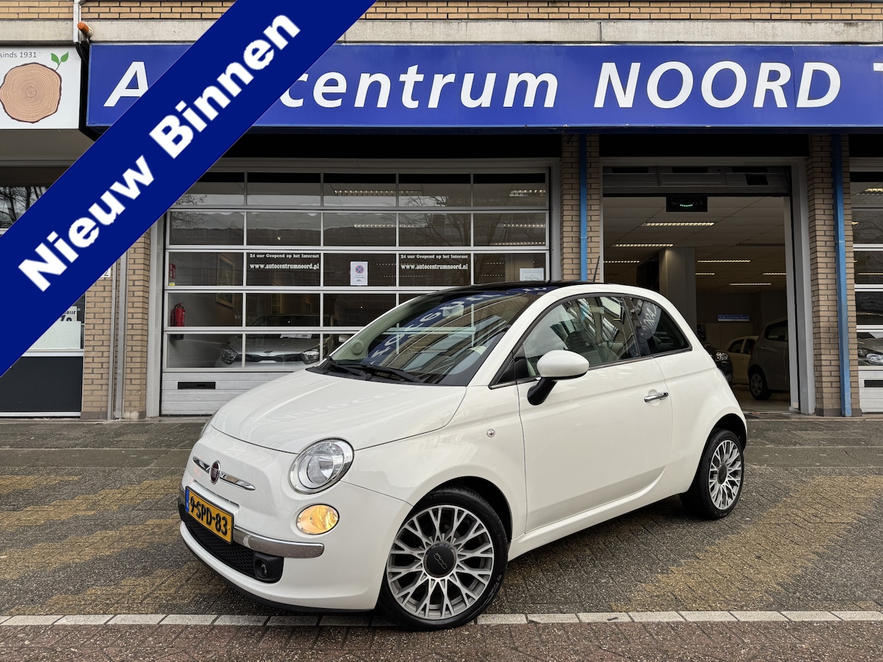 Fiat 500 - 0.9 TwinAir Lounge 89159KM! NAP | Panoramadak | Airco | 16 inch Velgen | - AutoWereld.nl