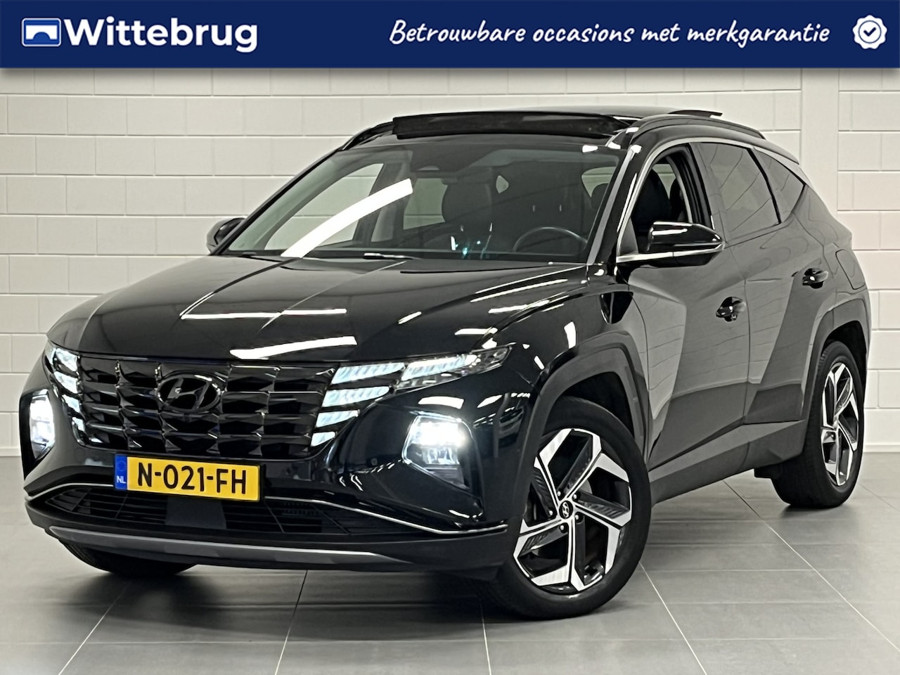 Hyundai Tucson - 1.6 T-GDI HEV Premium Sky LEDER | PANORAMADAK SCHUIF/KANTEL | FULL OPTIONS AUTO! - AutoWereld.nl