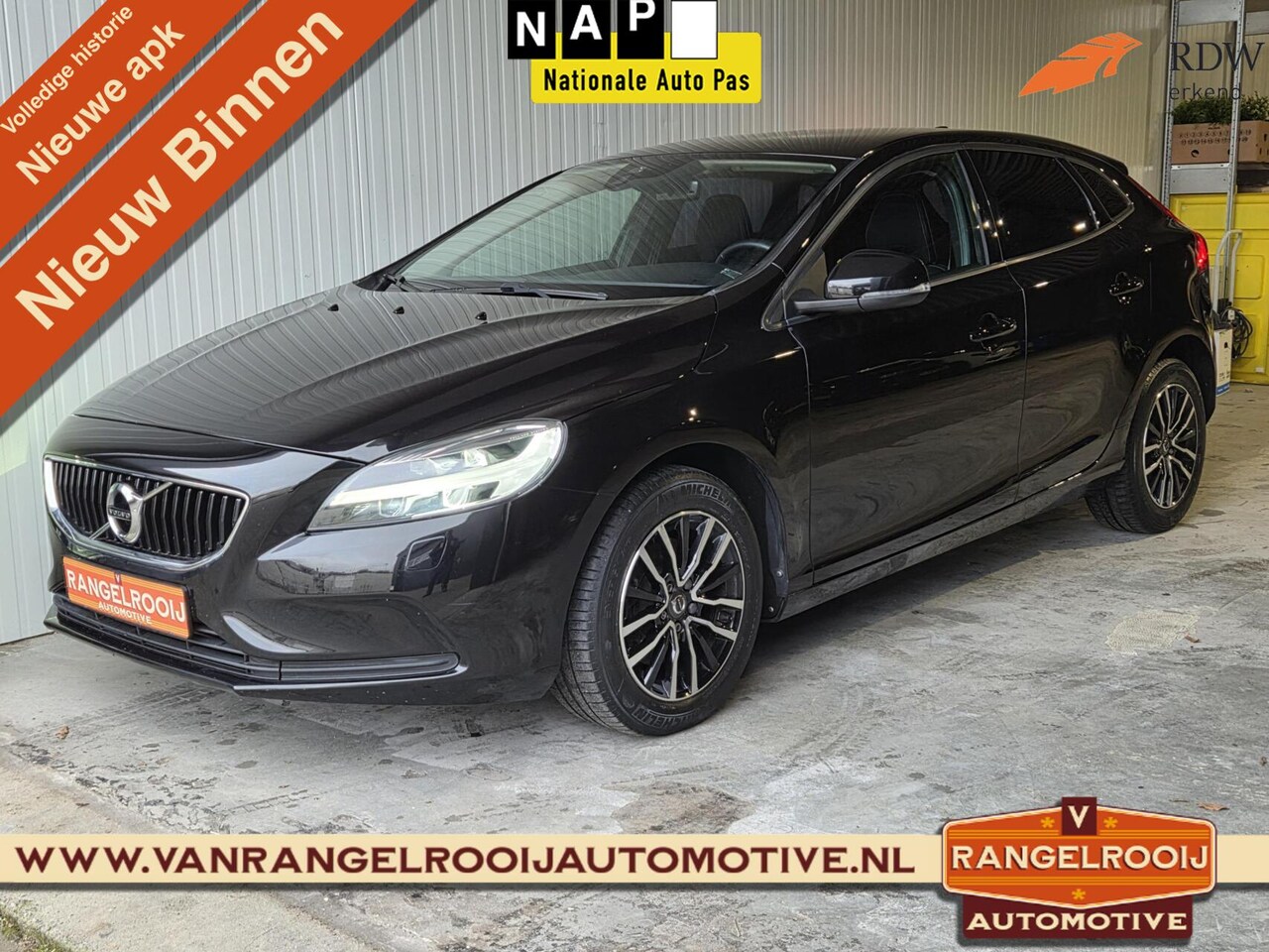 Volvo V40 - 2.0 T2 Nordic 2.0 T2 Nordic+, stoel- + voorruitverw., LED kopl., navi, 16" lmv - AutoWereld.nl