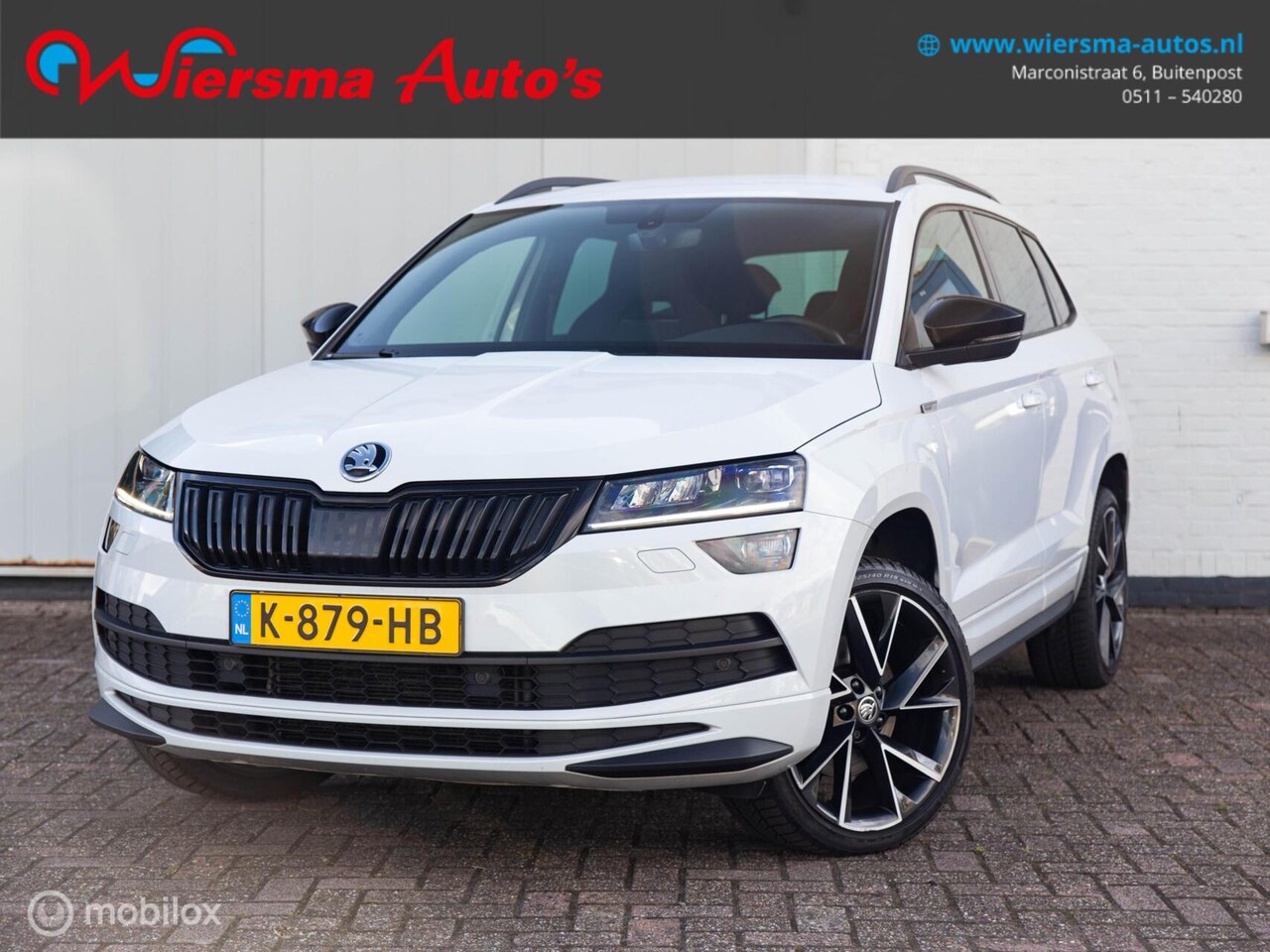 Skoda Karoq - 1.5 TSI Sportline Orig.NL|Aut|Trekhaak|Carplay|ACC - AutoWereld.nl