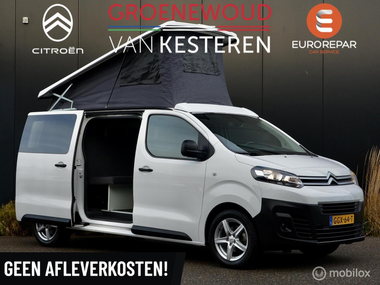 Citroën Jumpy - Camper 2.0 120pk | 4 zitplaatsen | Slaaphefdak - AutoWereld.nl