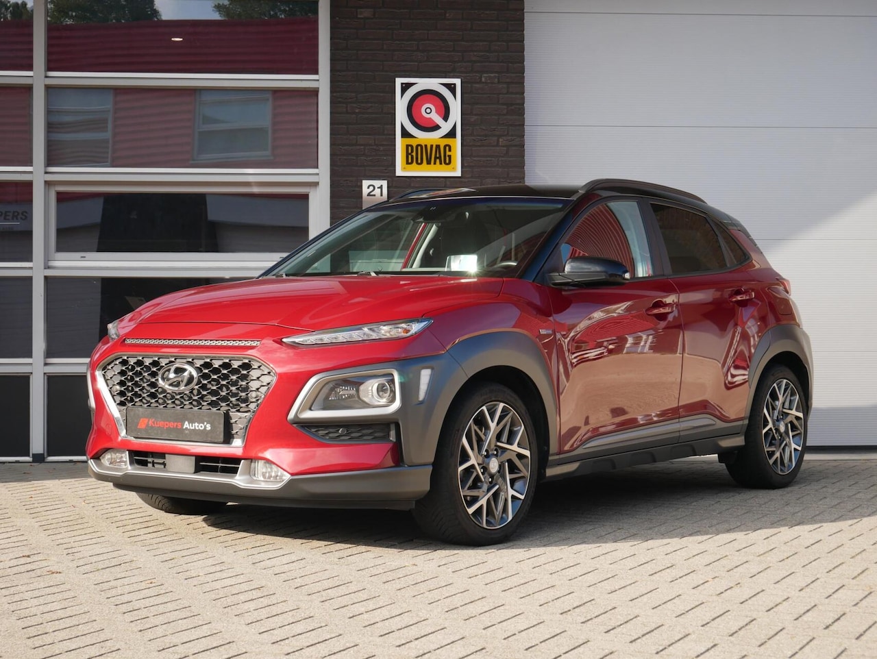Hyundai Kona - 1.6 GDI HEV Premium Sky Leder| Trekhaak| HUD - AutoWereld.nl