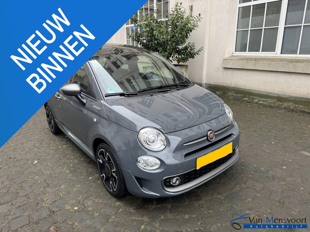 Fiat 500 - 1.0 Hybrid Sport VOLL!|Schuifdak|Xenon|Leder|Beats|CarPlay - AutoWereld.nl