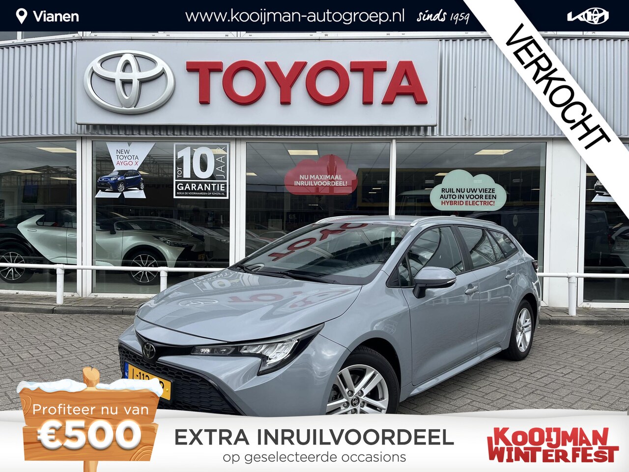 Toyota Corolla Touring Sports - 1.2 Turbo Active Nieuw geleverd, Navigatie, Trekhaak, 1300kg trekgewicht, Apple CarPlay & - AutoWereld.nl