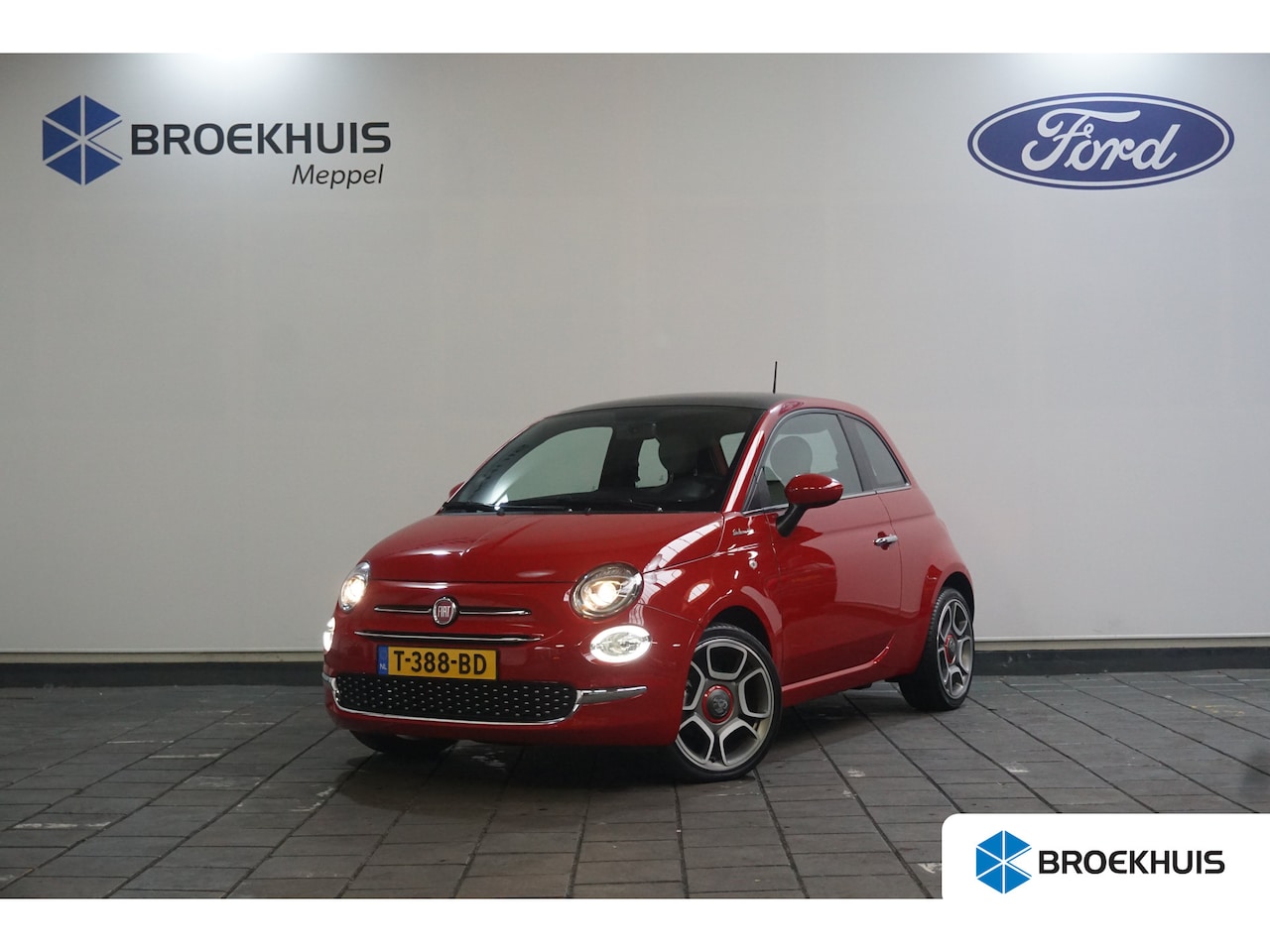 Fiat 500 - 1.0 Hybrid Dolcevita | Half Leder | Cruise | Panoramadak | Parkeersensoren | - AutoWereld.nl