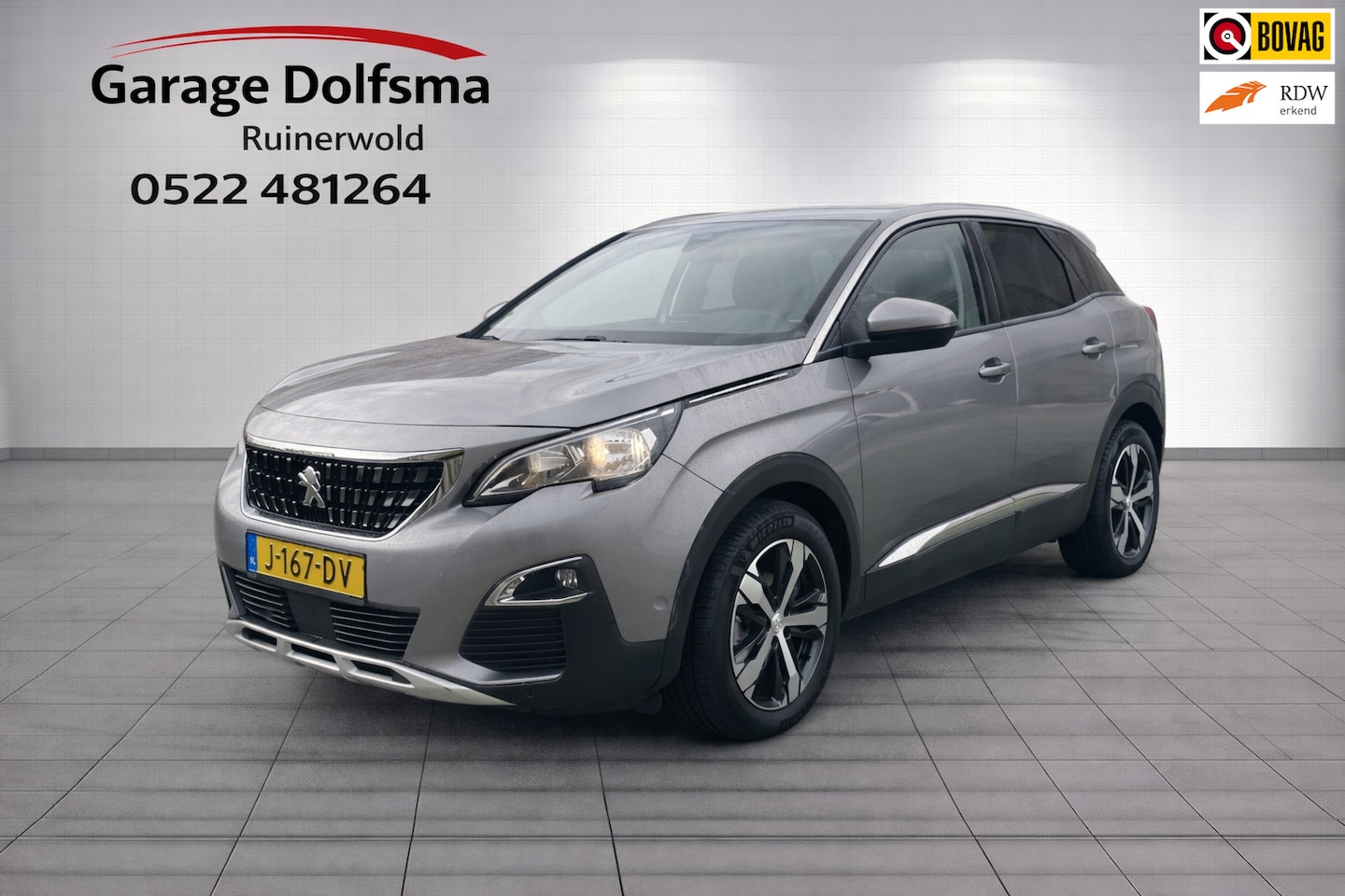 Peugeot 3008 - 1.2 PureTech Allure-Navi-Stoelverw-18"-1/2 leer- - AutoWereld.nl