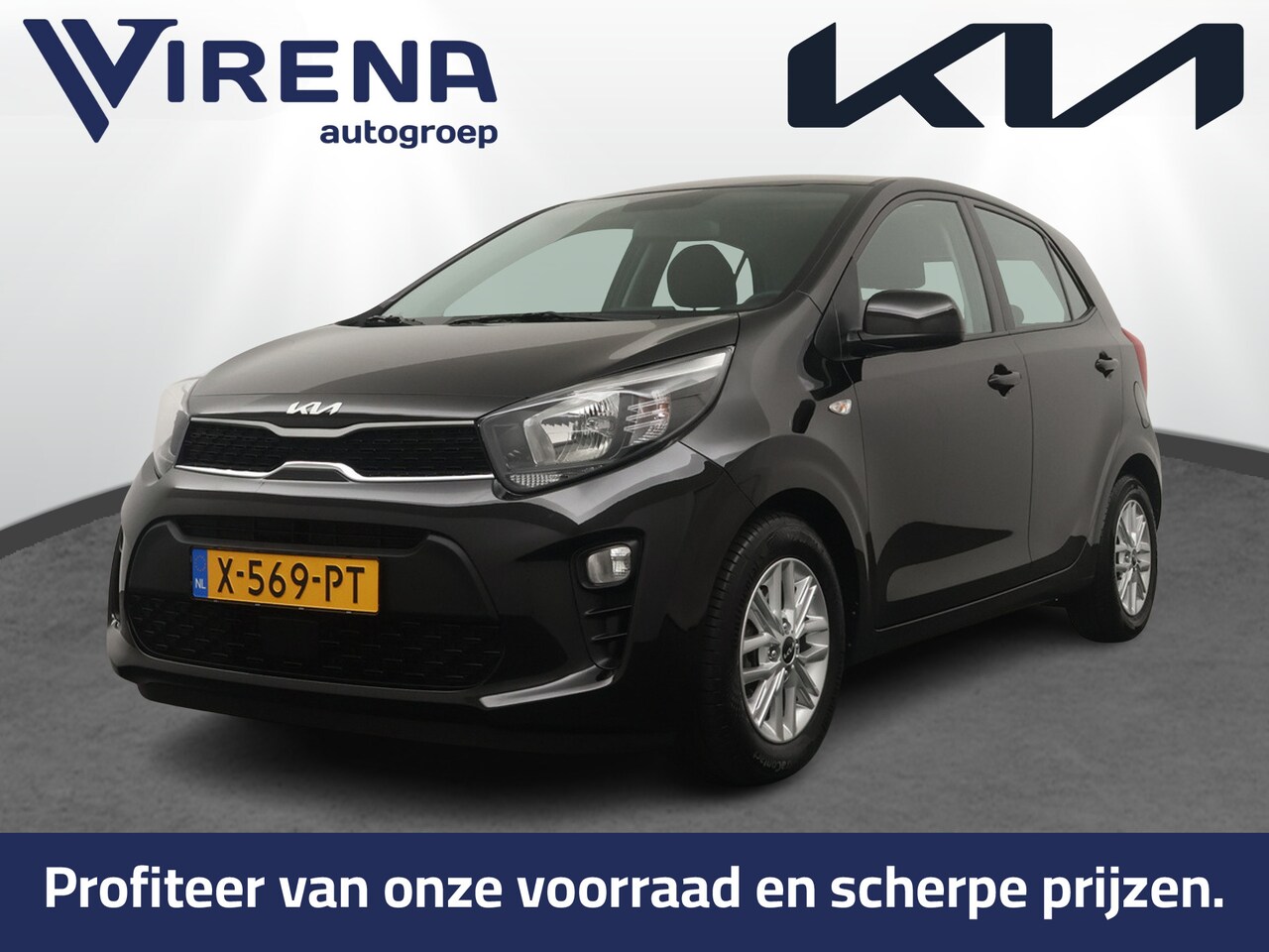 Kia Picanto - 1.0 DPi DynamicLine Automaat - Airco - Achteruitrijcamera - Apple Carplay/Android Auto - C - AutoWereld.nl