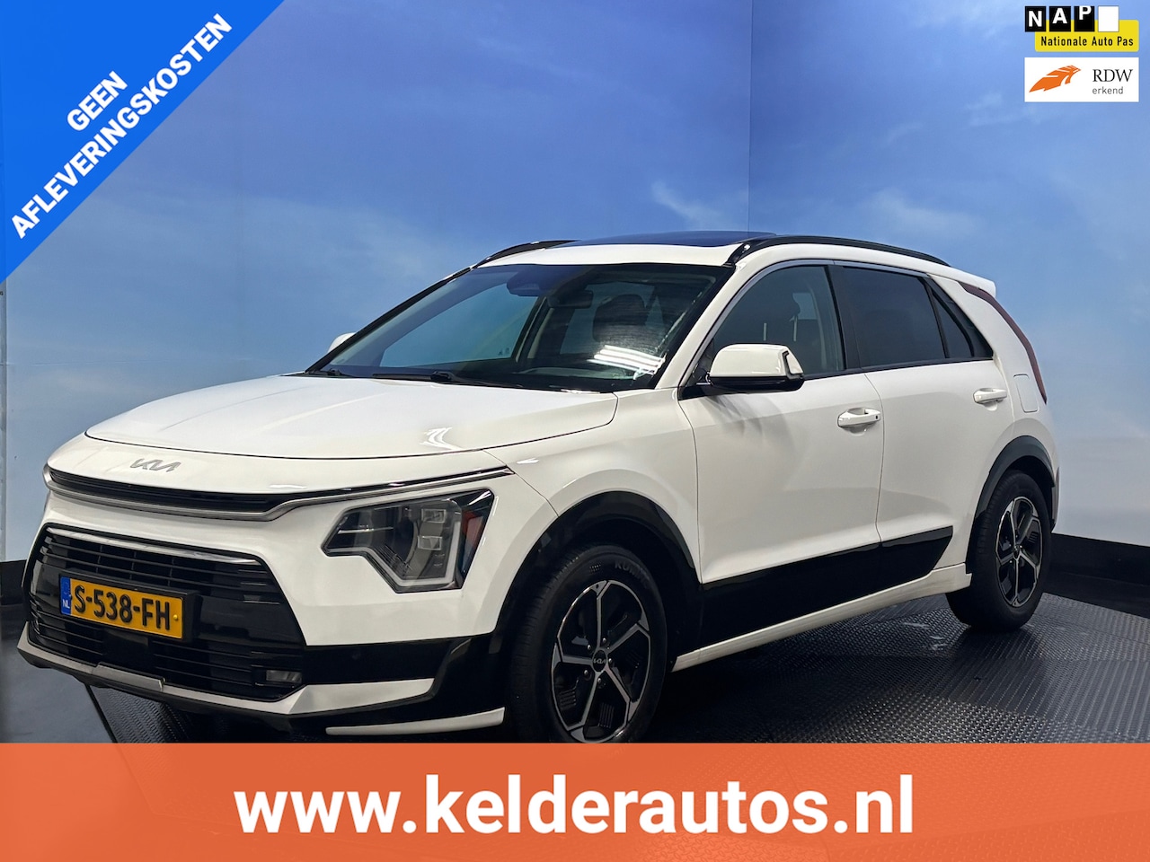 Kia Niro - 1.6 GDi Hybrid DynamicPlusLine Pano, Trekhaak, Leer, Stuur/Stoelverwarming - AutoWereld.nl