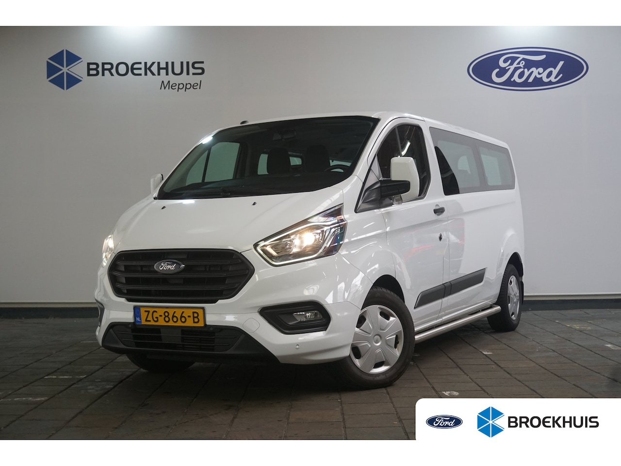 Ford Transit Custom - 320 2.0 TDCI L2H1 Trend Kombi | 9-Persoons | Nieuwe Riem! | BPM-Vrij | PDC Voor + Achter | - AutoWereld.nl