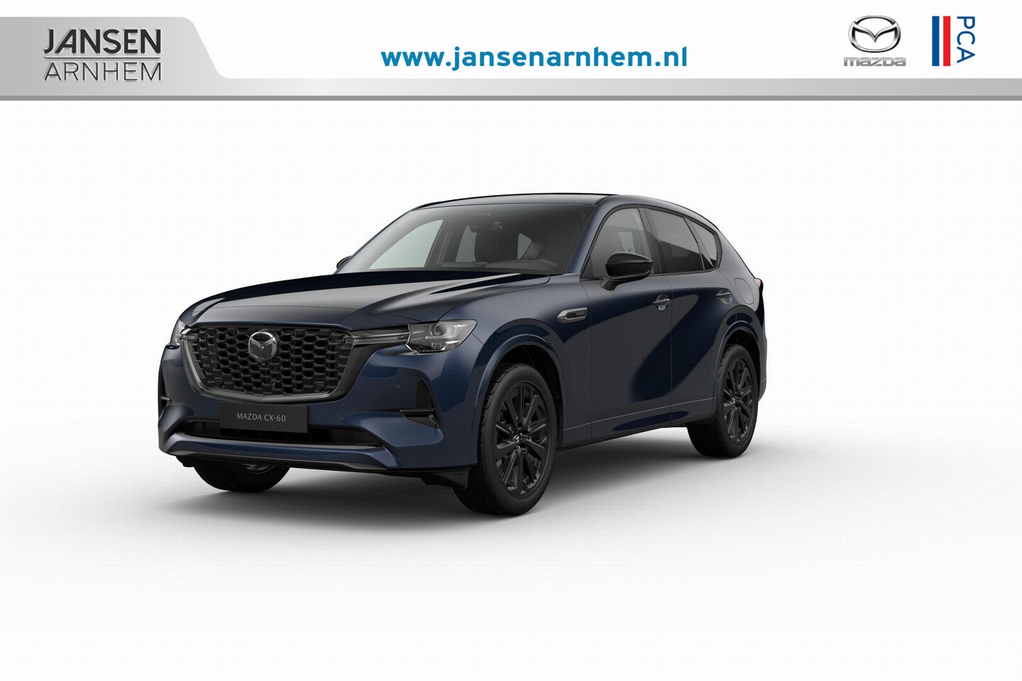 Mazda CX-60 - Homura Plus - Zwart Nappa Leder | 12,3-inch TFT-kleurendisplay met bediening via centrale - AutoWereld.nl