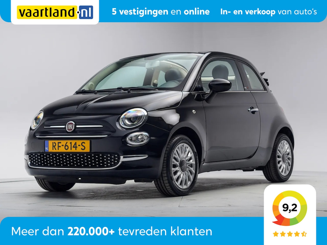 Fiat 500 - 0.9 TwinAir Turbo Lounge [ Uconnect Airco Bluetooth ] - AutoWereld.nl