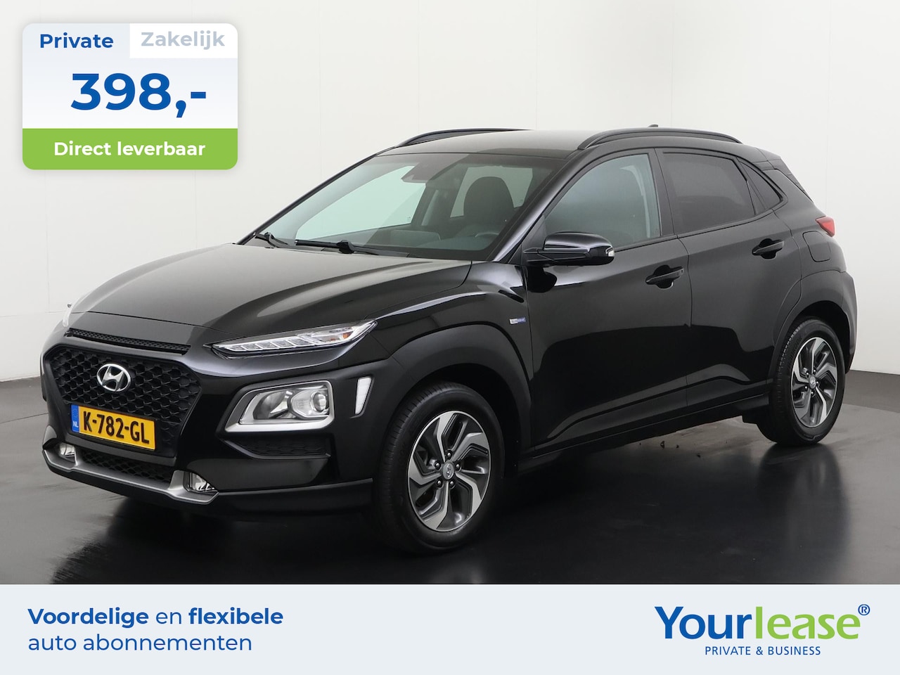 Hyundai Kona - 1.6 GDI HEV Comfort | All-in 398, Private Lease | Direct uit voorraad - AutoWereld.nl