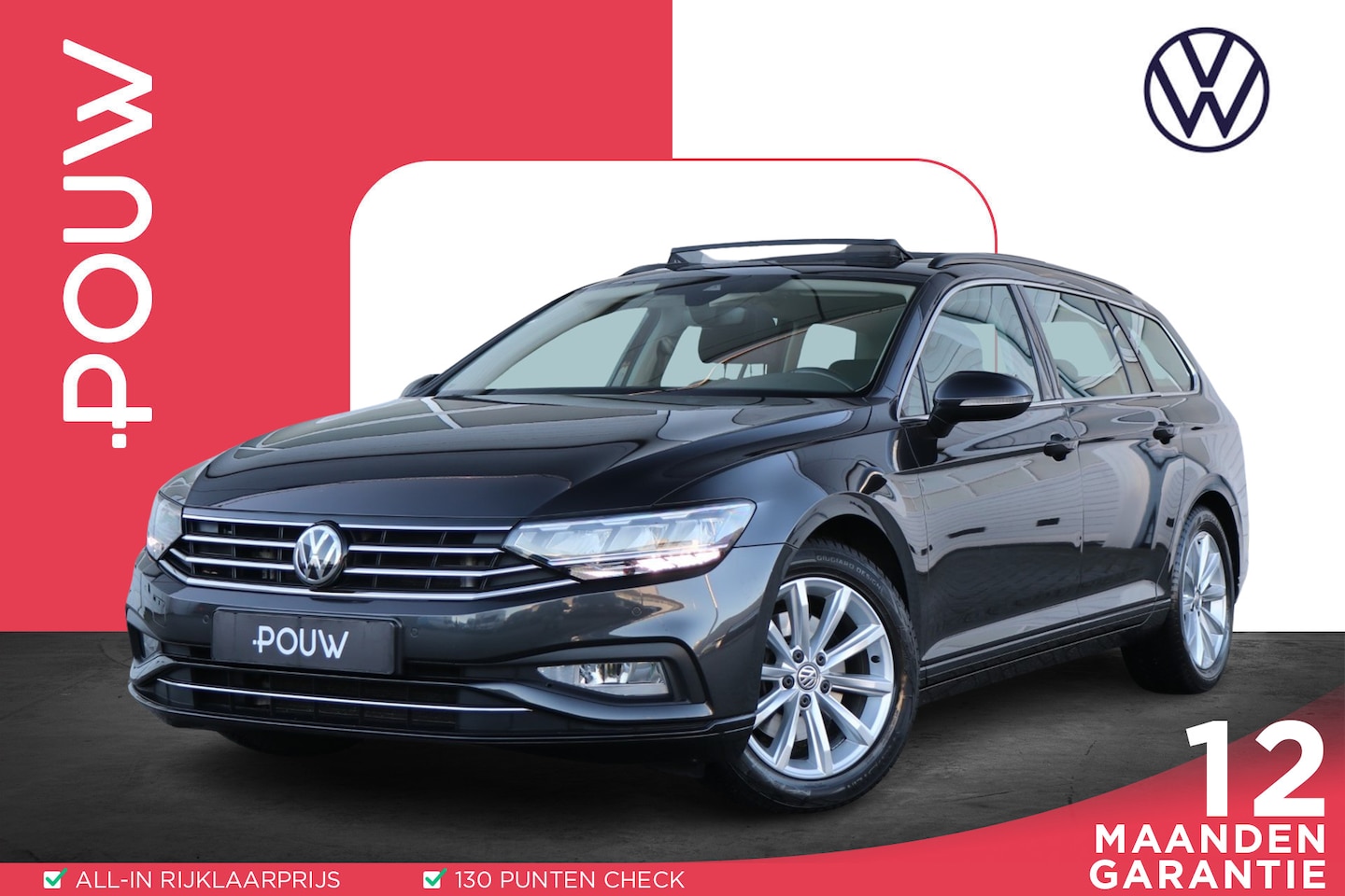 Volkswagen Passat Variant - 1.5 TSI 150pk DSG Comfort Business | Trekhaak | Panoramadak | Achteruitrijcamera | Stoelve - AutoWereld.nl