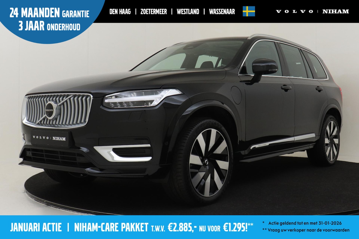 Volvo XC90 - T8 RECHARGE AWD ULTIMATE BRIGHT -PANO.DAK|BOWERS&WILKINS|360°CAM|TREKHAAK|HEAD-UP DISP. - AutoWereld.nl