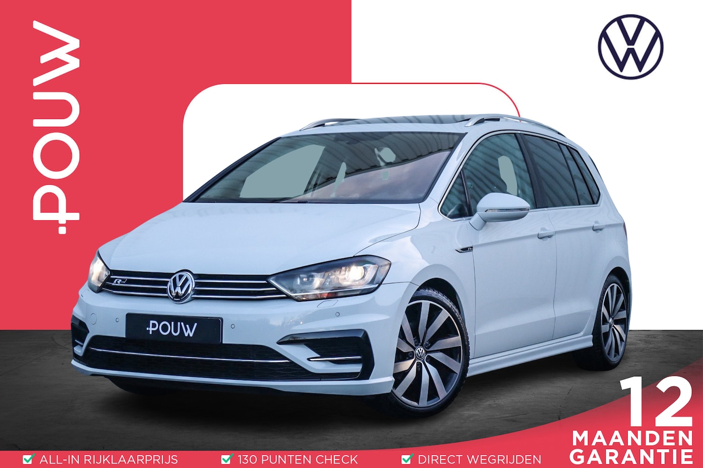 Volkswagen Golf Sportsvan - 1.4 TSI 125k DSG Connected Series | Panoramadak | Trekhaak | Stoelverwarming - AutoWereld.nl