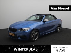 BMW 2-serie Cabrio - M240i High Executive | Nette staat | | Dealer onderhouden | Estoril Blau | Navi | Led kopl