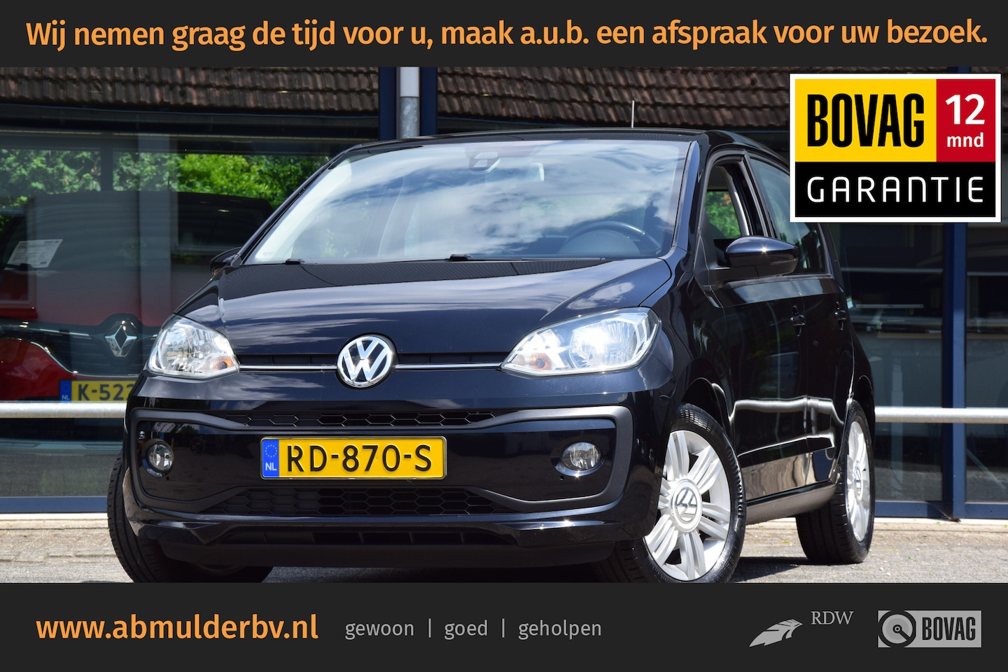 Volkswagen Up! - 1.0 BMT high up! 60PK ___OFFLINE_____ | Org. NL | BOVAG Garantie | Cruise Control | Airco - AutoWereld.nl