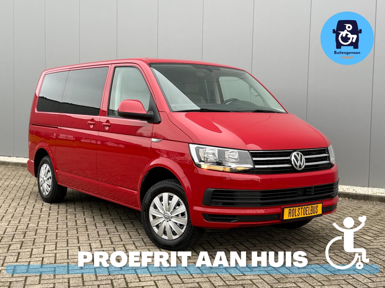 Volkswagen Transporter - 2.0 Rolstoelbus DAHL | 4 Persoons (Airco) - AutoWereld.nl
