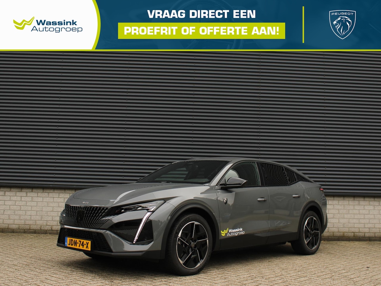 Peugeot e-408 - GT Avantage EV 58kWh 210pk Aut GT I 360 Vision & Drive Assist Pack I Alcantara - AutoWereld.nl