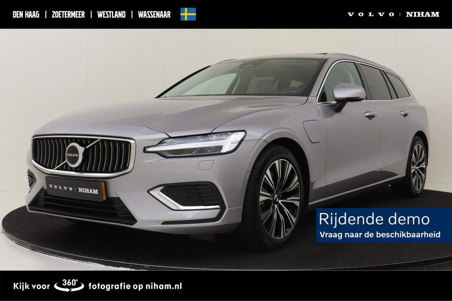 Volvo V60 - T6 PLUG-IN HYBRID AWD ULTRA BRIGHT -PANO.DAK|HARMAN/KARDON|360°CAM|POWER-SEATS|HEAD-UP DIS - AutoWereld.nl