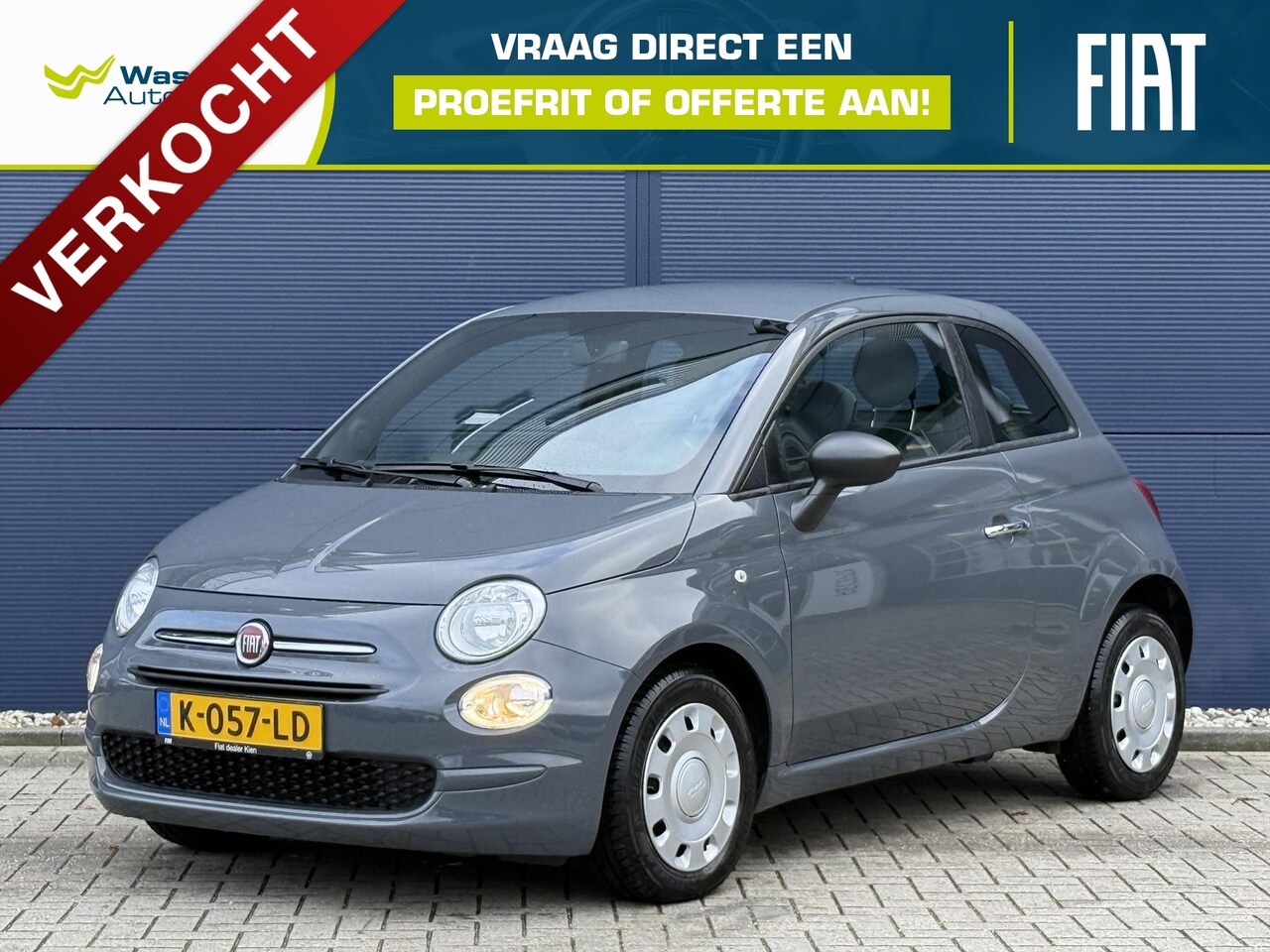 Fiat 500 - 1.0 70pk Hybrid Pop | Airco | DAB | Cruise control - AutoWereld.nl
