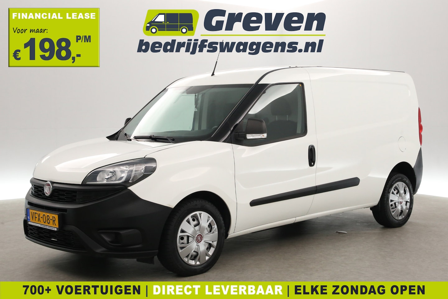 Fiat Doblò - 1.6 MJ 105PK L2H1 Maxi | Airco | Cruise | 3-Zits | Navi | Trekhaak - AutoWereld.nl
