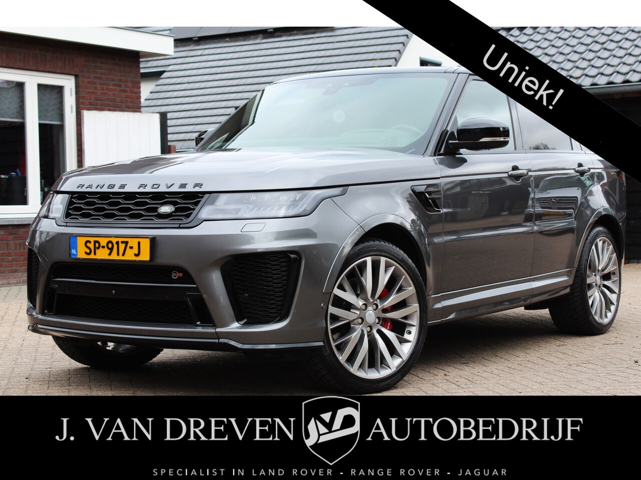 Land Rover Range Rover Sport - 5.0 V8 SC SVR 576 PK ! Facelift ! Carbon ! Pano, Cruis, Airco, Stoelverw voor + achter! - AutoWereld.nl