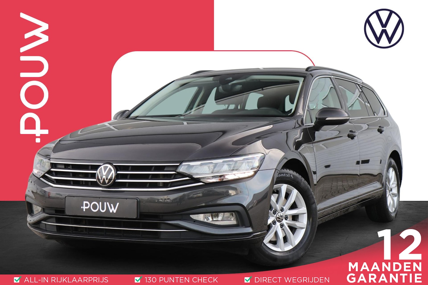 Volkswagen Passat Variant - 1.5 TSI 150pk DSG Business | Trekhaak | Navigatie | All-Season Banden | Parkeersensoren - AutoWereld.nl