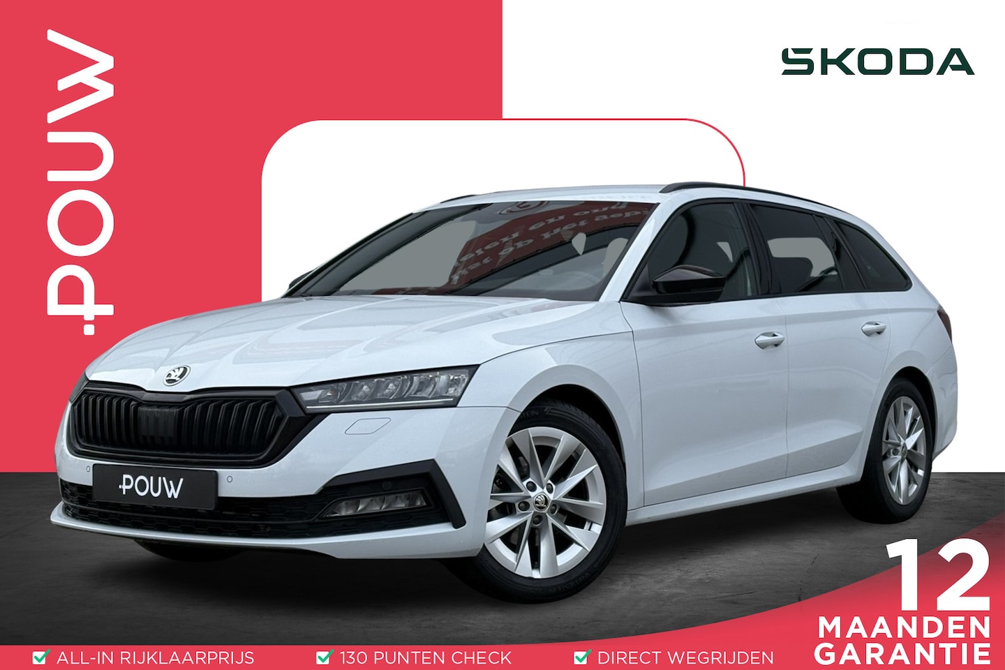 Skoda Octavia Combi - 1.0 TSI 110pk Business Edition Plus | Trekhaak | Camera | Navigatie - AutoWereld.nl