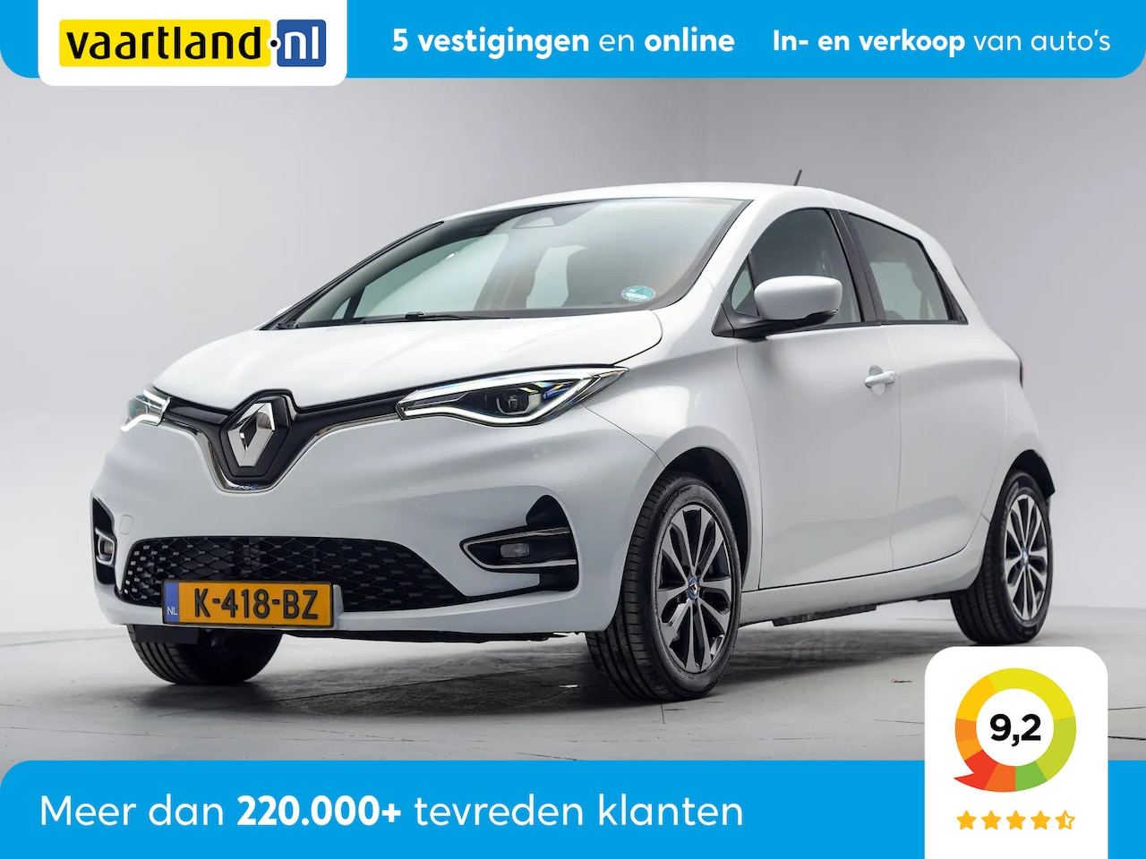 Renault Zoe - R135 Zen 52 kWh 3 fase [ Koopaccu LED Apple/Android Standkachel ] - AutoWereld.nl