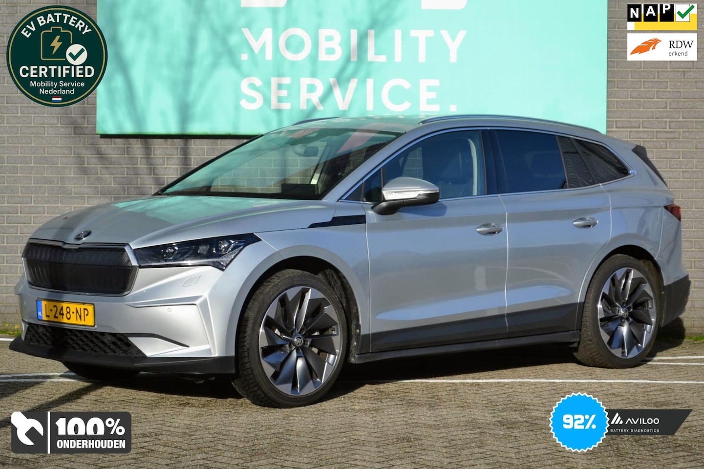 Skoda Enyaq iV - 80 First Edition SOH92% Leder Trekhaak Stoelverw 3Zones - AutoWereld.nl
