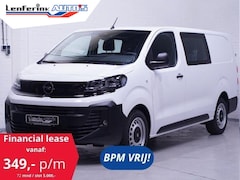 Opel Vivaro - 120 pk L3H1 Dubbel Cabine 6-Zits, Navi, BPM vrij Airco, Cruise Control, Laadruimte Pakket,