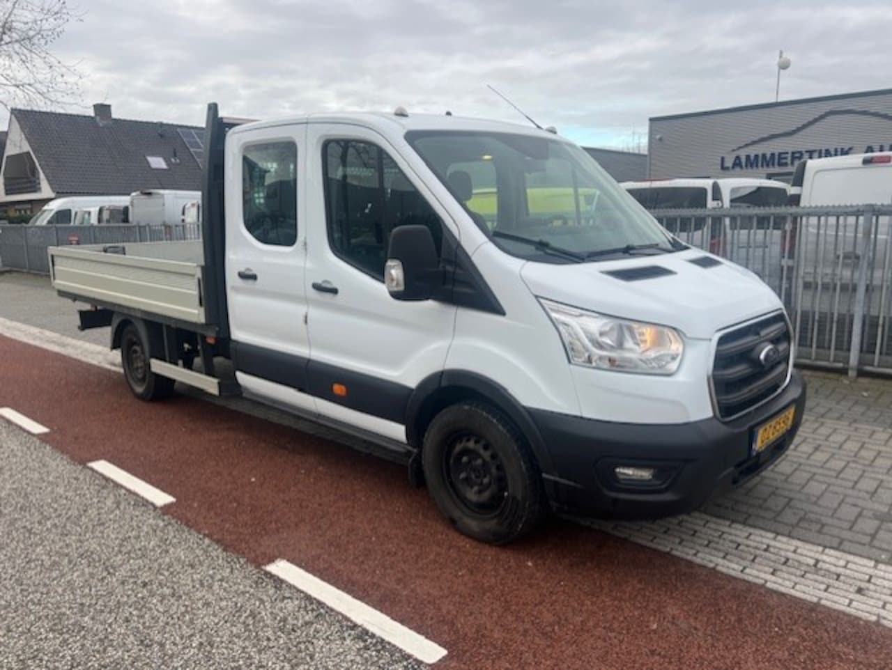 Ford Transit - 350 2.0 TDCI 96KW DC 7P PICK UP PRITSCHE AIRCO KLIMA - AutoWereld.nl