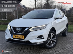 Nissan Qashqai - 1.2 Tekna 1e eigenaar | Automaat | 360 camera | Pano | Navi | Trekhaak