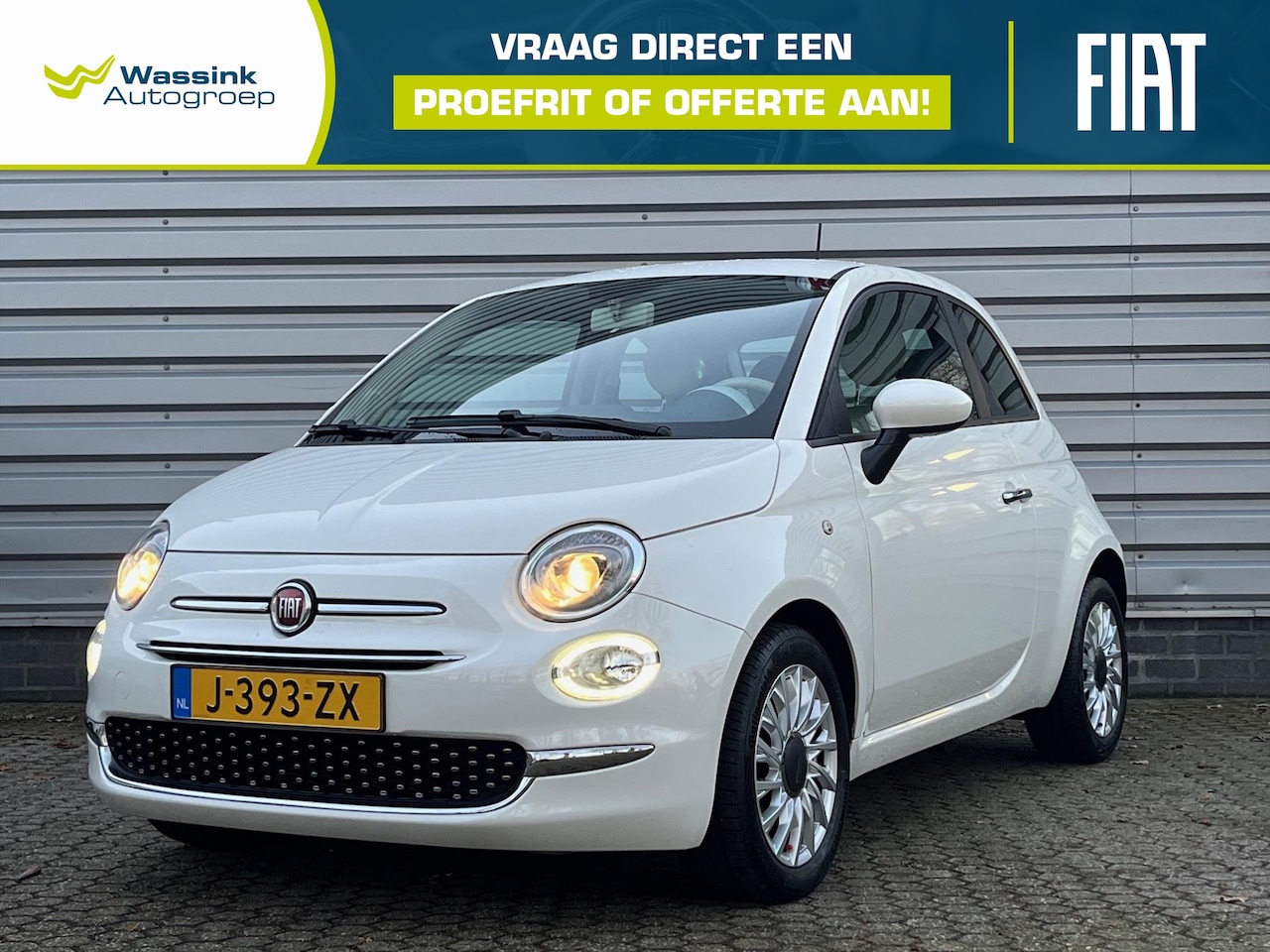 Fiat 500 - 1.0 70pk Hybrid Lounge | Cruise Control | City Steering | - AutoWereld.nl