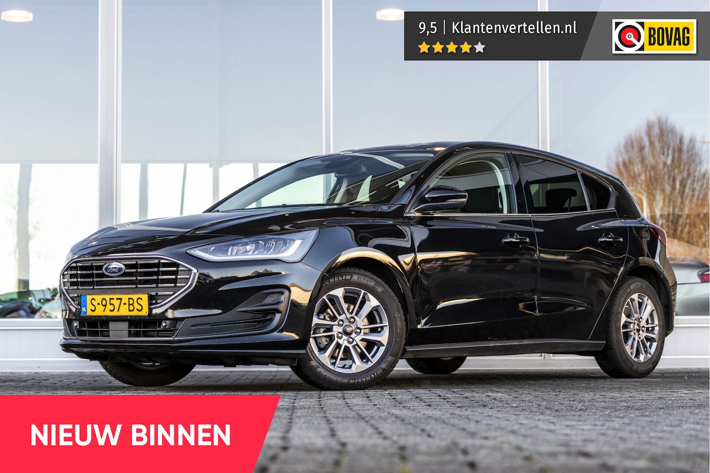 Ford Focus - 1.0 EcoBoost Hybrid Titanium | NL Auto | Parkeersens. | Carplay - AutoWereld.nl