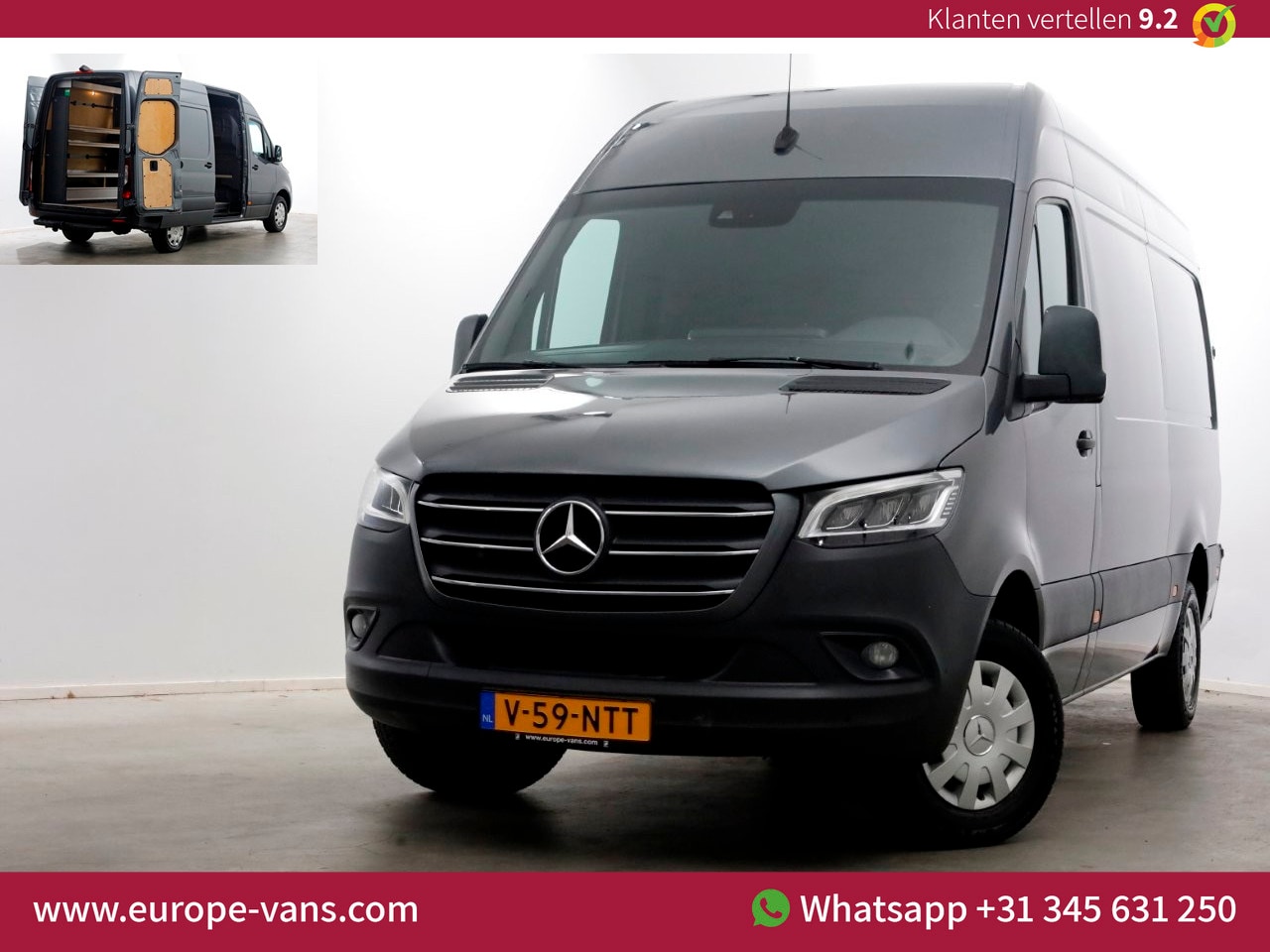 Mercedes-Benz Sprinter - 319 CDI 3.0 V6 190pk E6 L2H2 7G Automaat LED/Navi/360° Camera 10-2019 - AutoWereld.nl